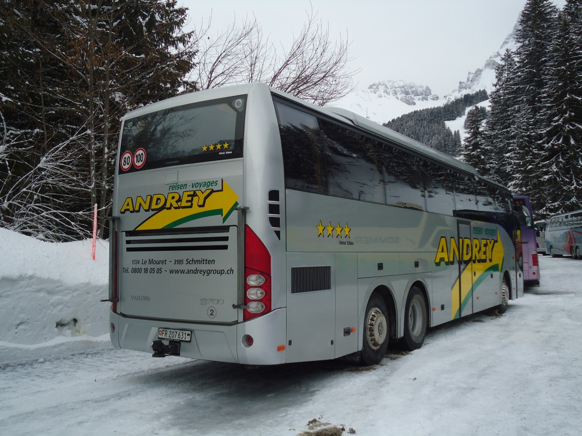 (137'369) - Andrey, Le Mouret - Nr. 2/FR 207'631 - Volvo am 7. Januar 2012 in Adelboden, ASB