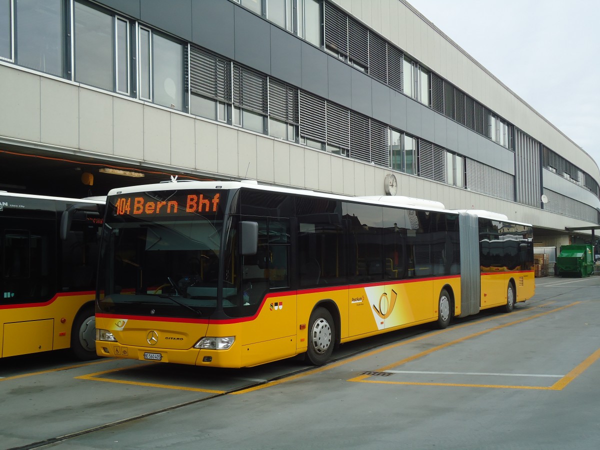 (137'563) - PostAuto Bern - Nr. 636/BE 560'405 - Mercedes am 9. Januar 2012 in Bern, Postautostation