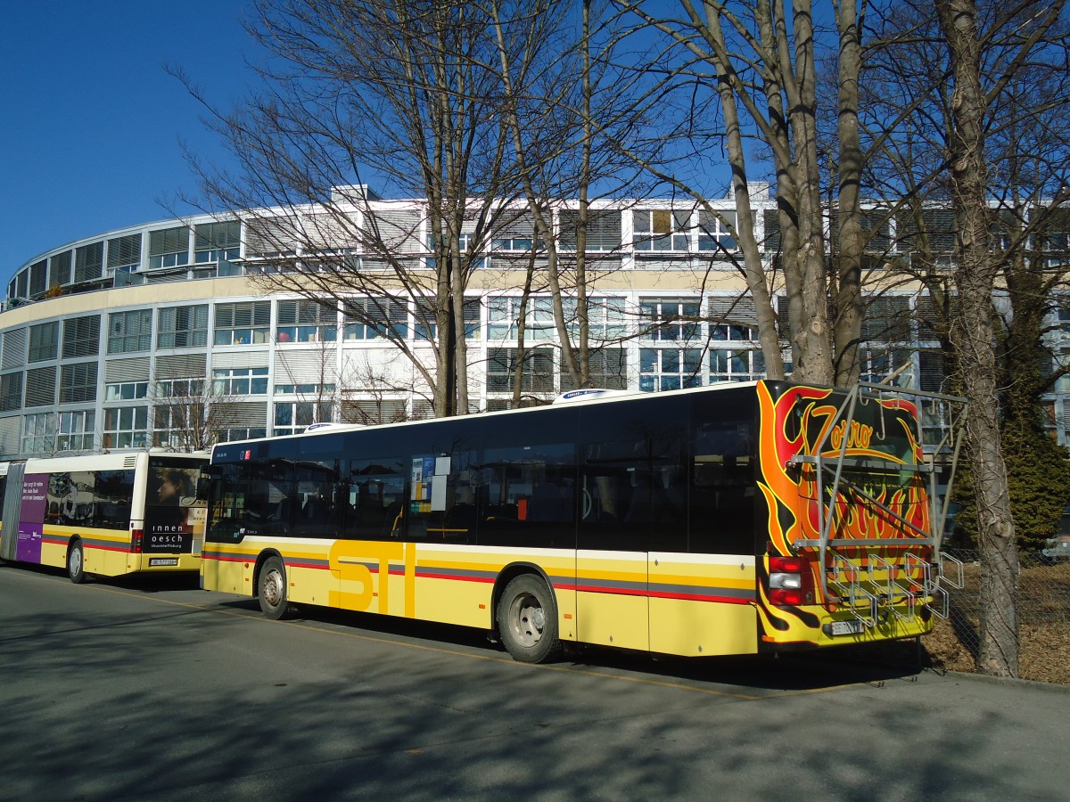 (137'807) - STI Thun - Nr. 117/BE 700'117 - MAN am 21. Februar 2012 bei der Schifflndte Thun