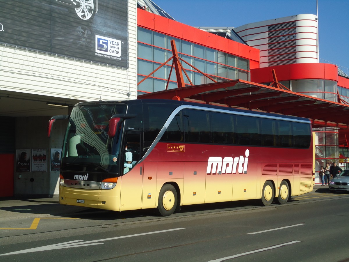 (138'176) - Marti, Kallnach - Nr. 41/VD 1198 - Setra am 9. Mrz 2012 in Genve, Arena-Halle 7