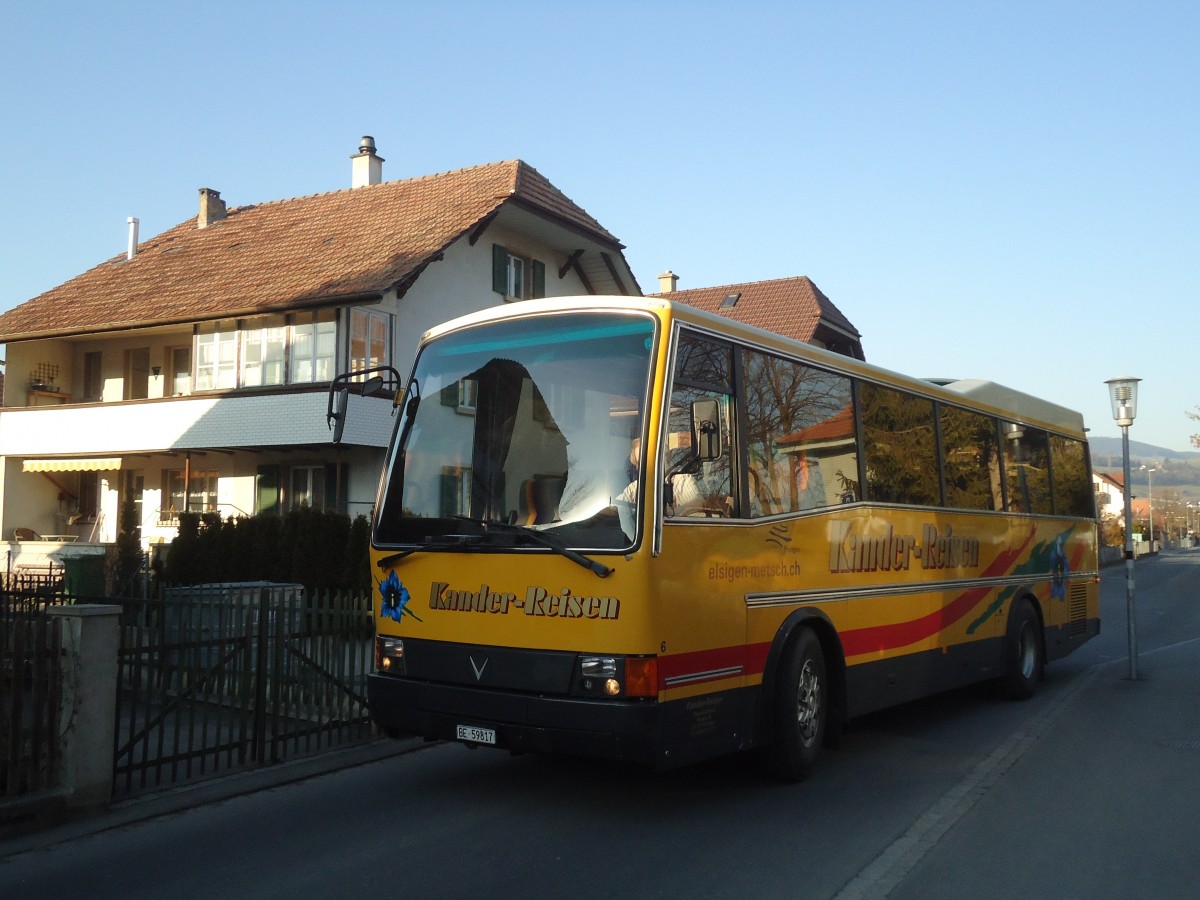 (138'363) - Kander-Reisen, Frutigen - Nr. 6/BE 59'817 - Vetter (ex AVG Grindelwald Nr. 18) am 16. Mrz 2012 in Thun-Lerchenfeld, Langestrasse