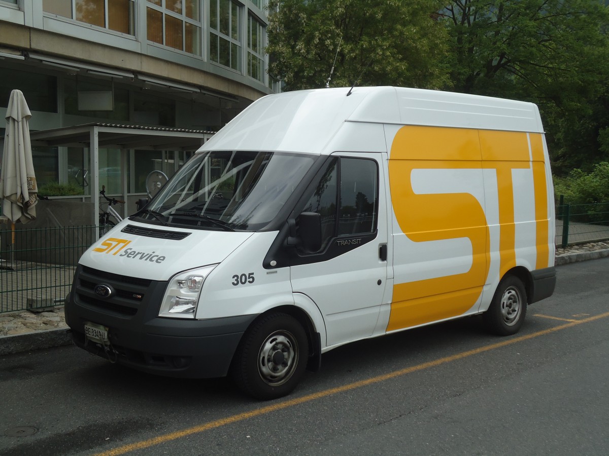 (138'724) - STI Thun - Nr. 305/BE 3349 U - Ford am 13. Mai 2012 bei der Schiffl�ndte Thun