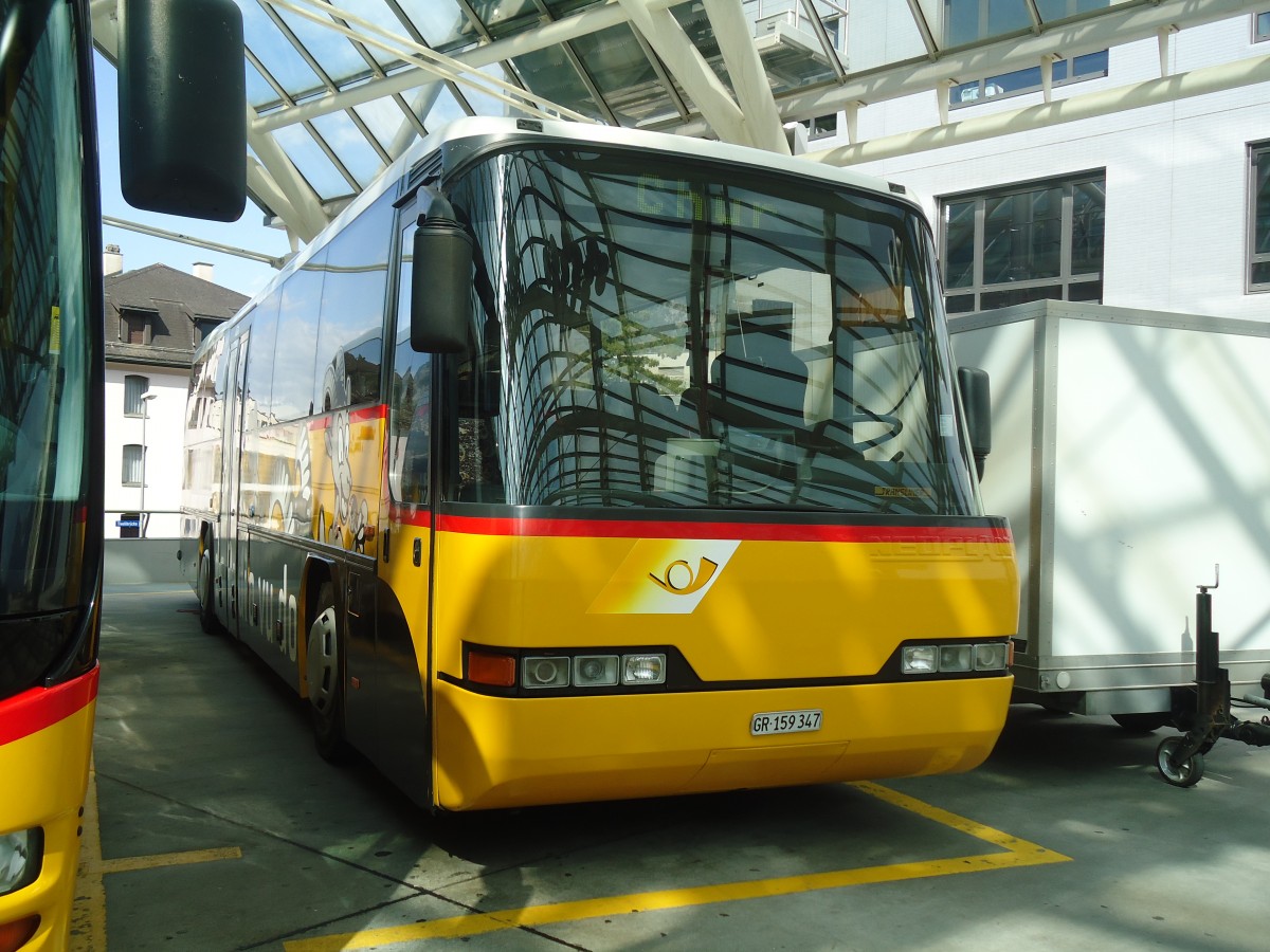 (139'007) - PostAuto Graubnden - GR 159'347 - Neoplan (ex P 25'139) am 20. Mai 2012 in Chur, Postautostation