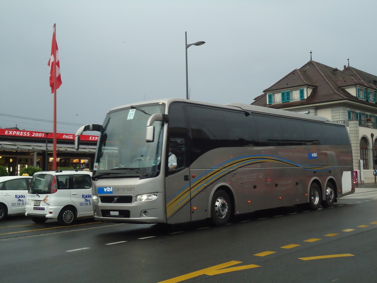 (139'174) - VBL Luzern - Nr. 804/LU 254'230 - Volvo am 31. Mai 2012 beim Bahnhof Thun