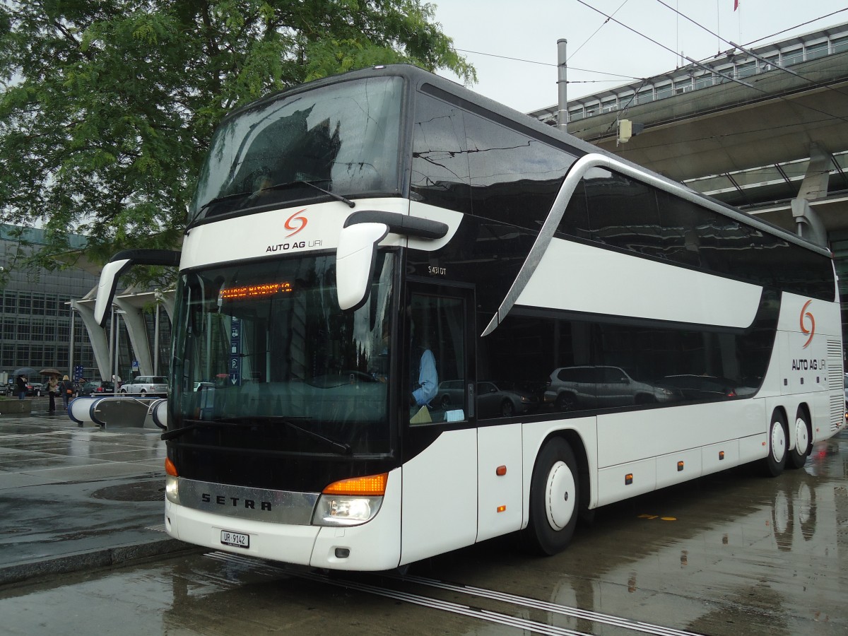 (139'352) - AAGU Altdorf - Nr. 60/UR 9142 - Setra am 11. Juni 2012 beim Bahnhof Luzern