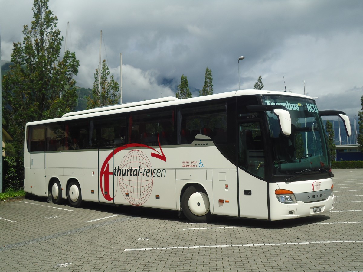 (139'433) - Thurtal-Reisen, Kefikon - TG 167'641 - Setra am 11. Juni 2012 beim Bahnhof Flelen