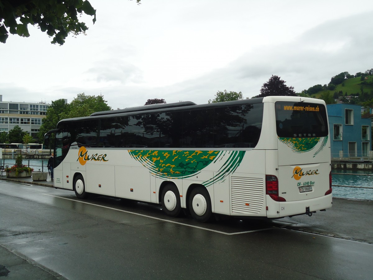 (139'474) - Murer, Baar - ZG 58'668 - Setra am 12. Juni 2012 bei der Schifflndte Thun