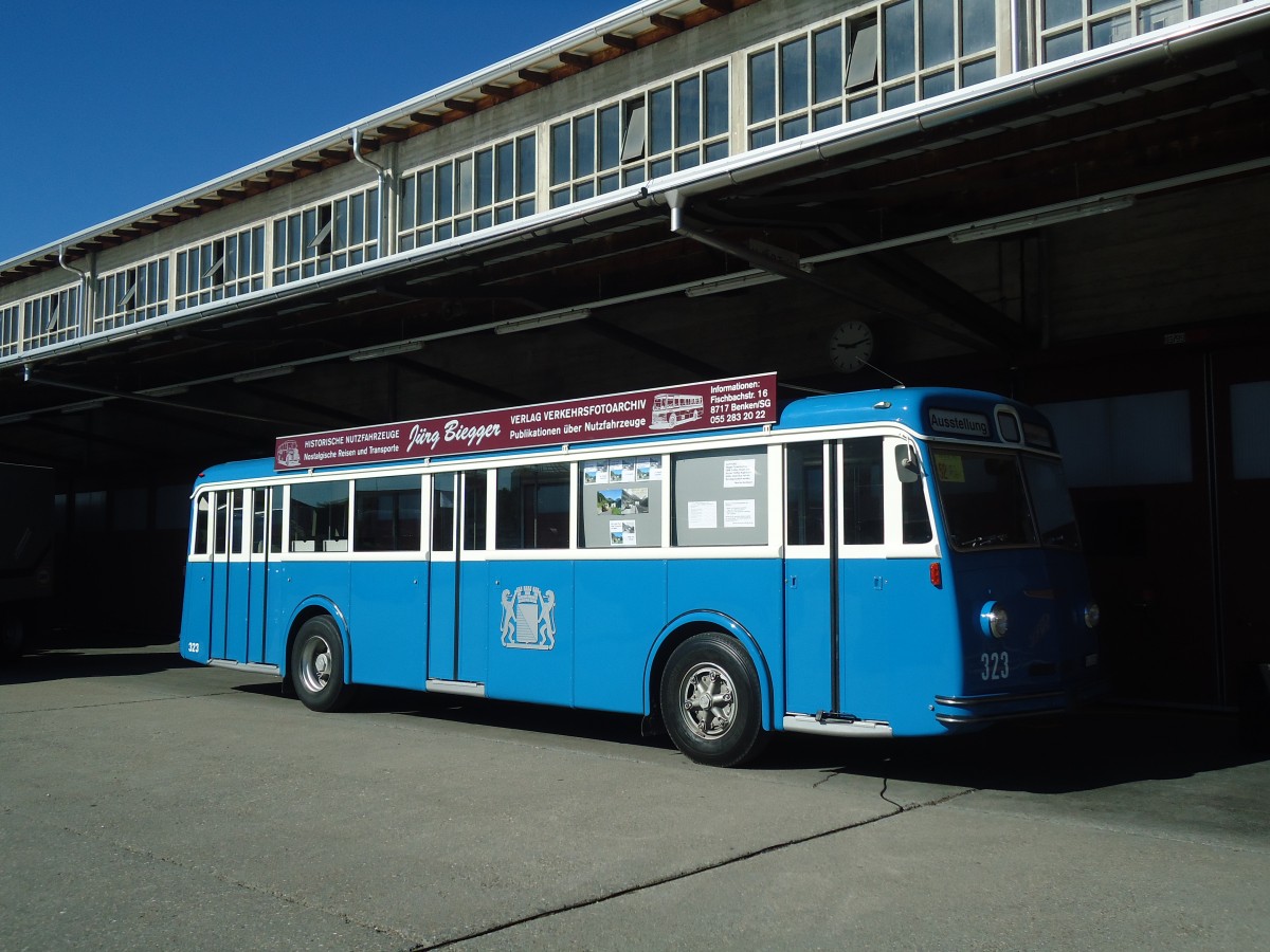 (139'482) - Biegger, Uster - Nr. 3/GL 20'323 - FBW/Tscher (ex DFB Andermatt; ex VBZ Zrich Nr. 323) am 16. Juni 2012 in Hinwil, AMP