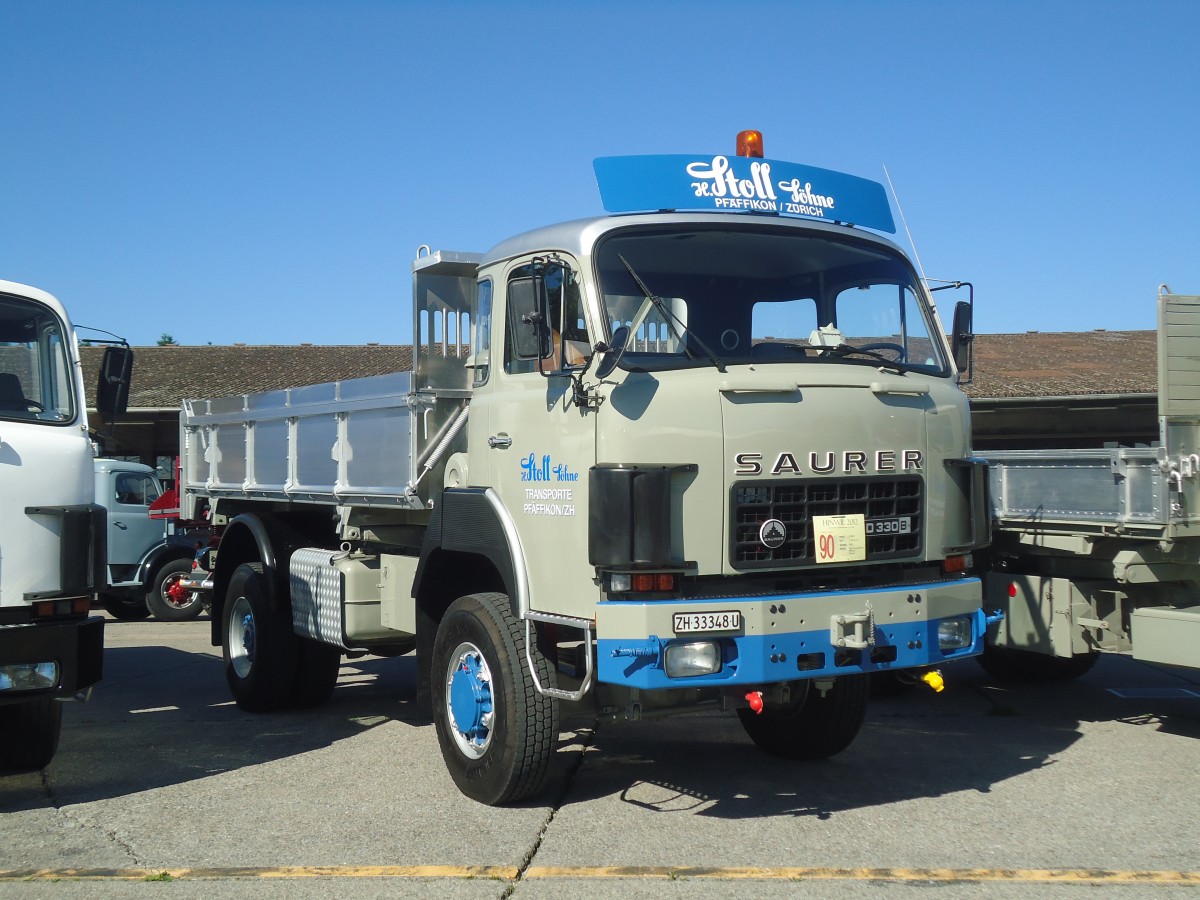 (139'542) - Stoll, Pf�ffikon - ZH 33'348 U - Saurer am 16. Juni 2012 in Hinwil, AMP