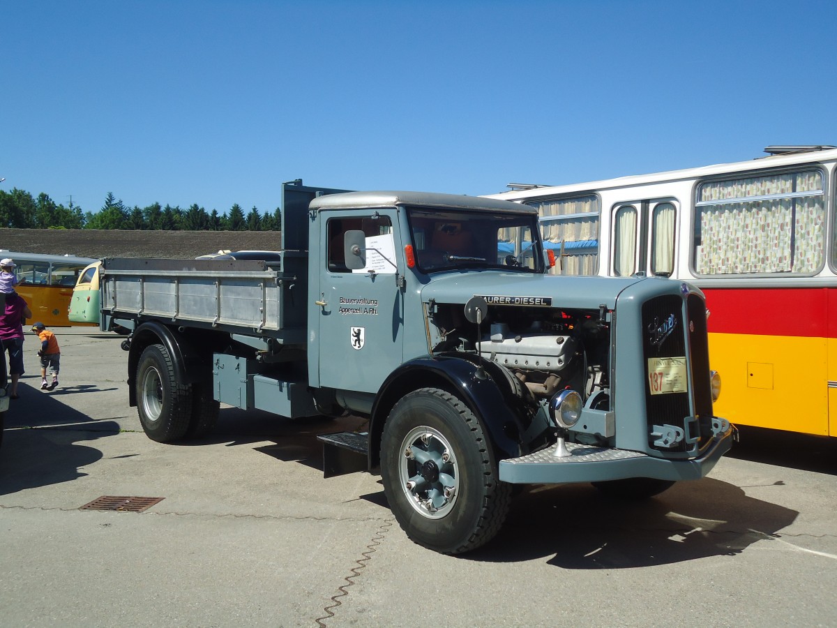 (139'667) - Bauverwaltung, Appenzell A.Rh, - SZ 90'311 U - Saurer am 16. Juni 2012 in Hinwil, AMP