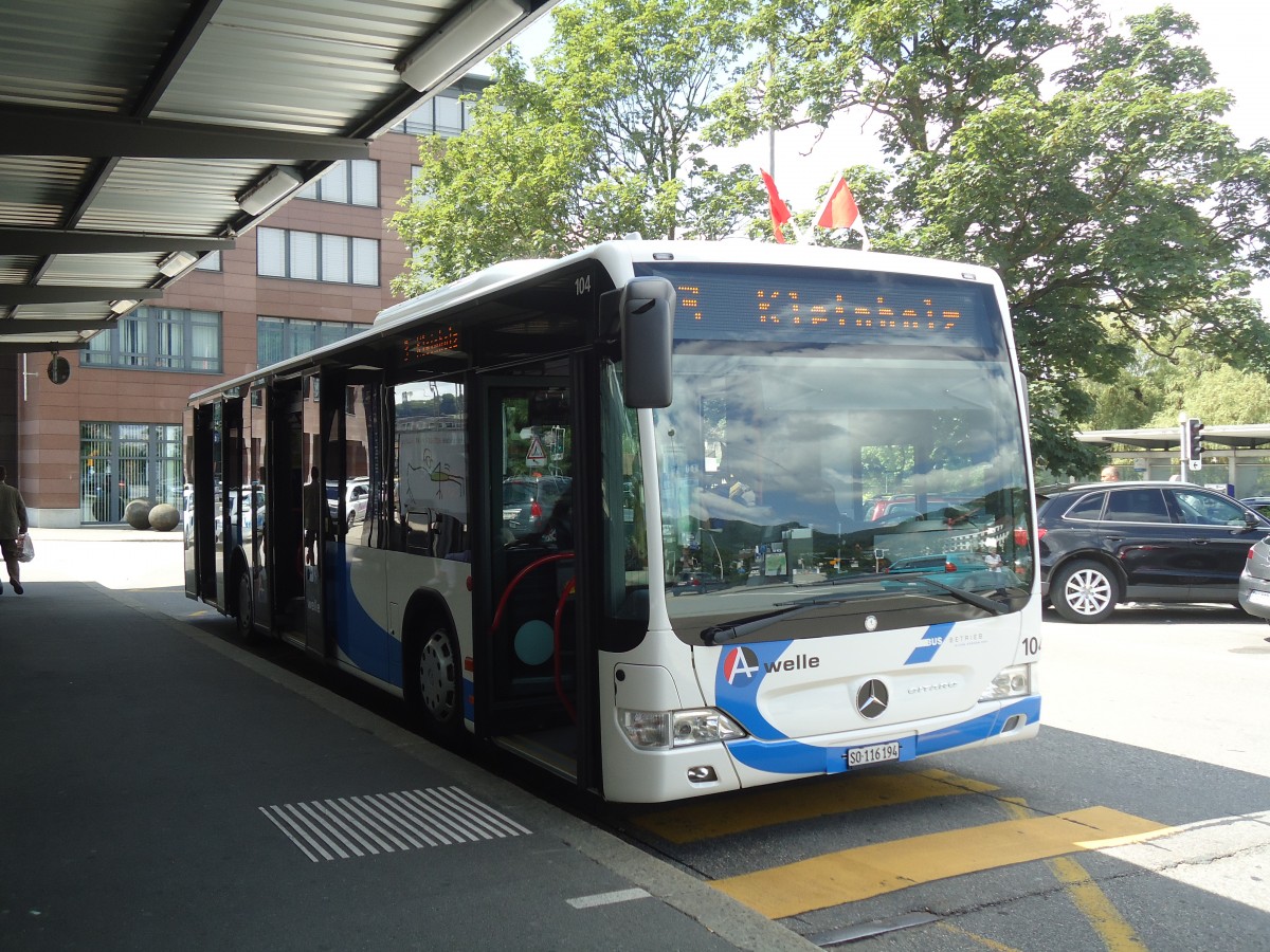 (139'934) - BOGG Wangen b.O. - Nr. 104/SO 116'194 - Mercedes am 23. Juni 2012 beim Bahnhof Olten