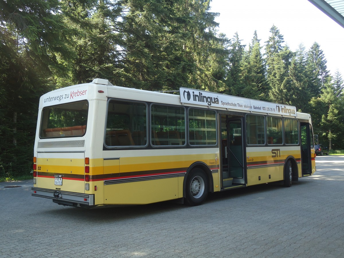 (139'972) - STI Thun - Nr. 52/BE 396'552 - Saurer/R&J am 24. Juni 2012 in Heimenschwand, Garage