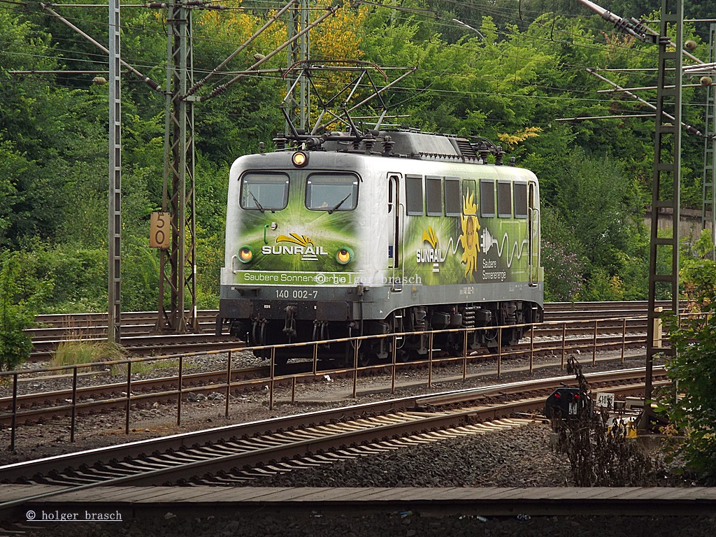 140 002-7 war abgestellt am 27.07.13 beim bhf harburg