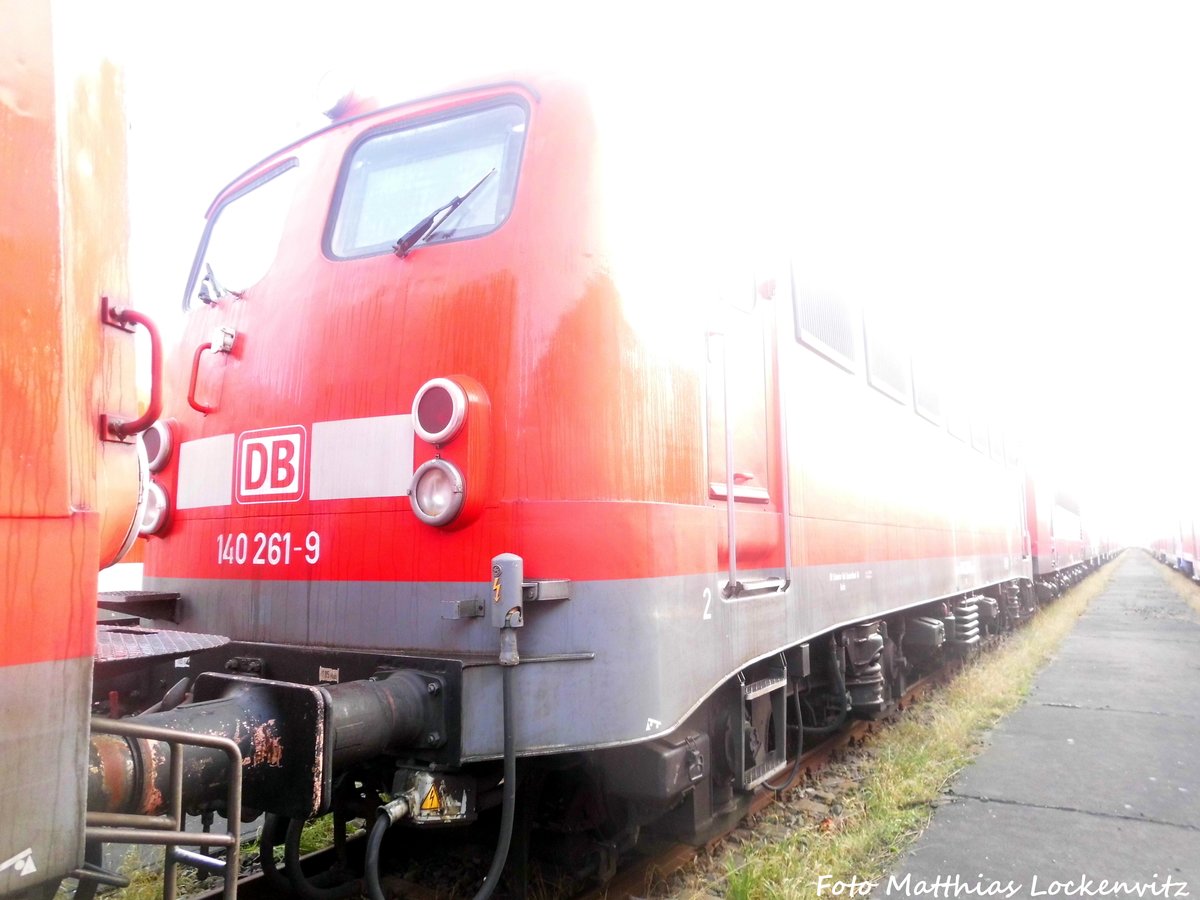 140 261 abgestellt in Mukran am 28.12.16