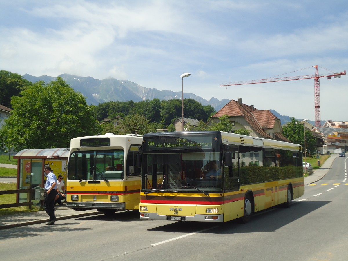 (140'050) - STI Thun - Nr. 78/BE 265'478 - MAN am 24. Juni 2012 in Thierachern, Egg