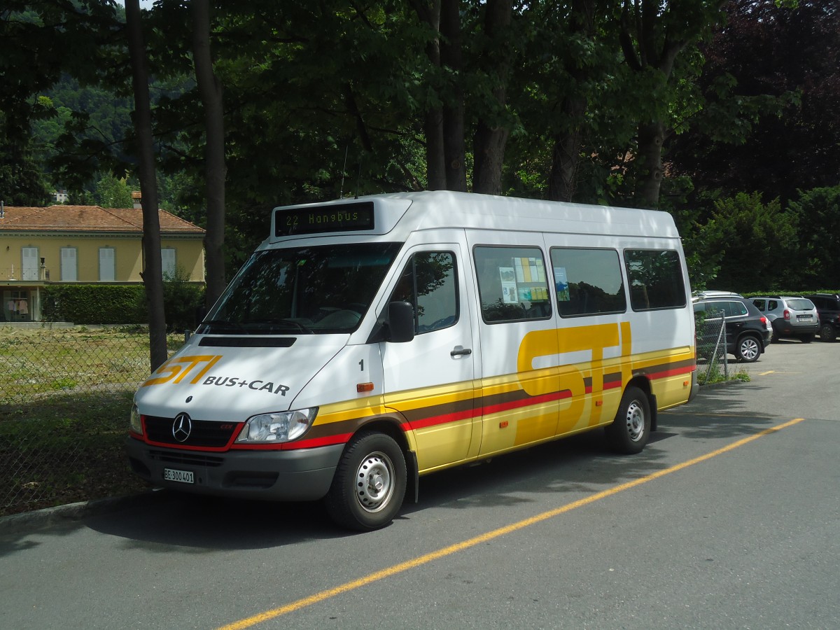 (140'176) - STI Thun - Nr. 1/BE 300'401 - Mercedes am 28. Juni 2012 bei der Schifflndte Thun