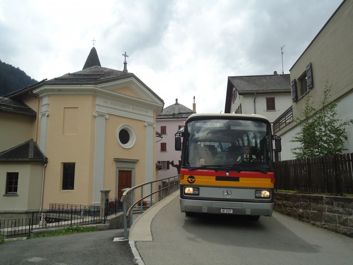 (140'329) - Mattli, Wassen - UR 9107 - Mercedes am 1. Juli 2012 in Villa Bedretto