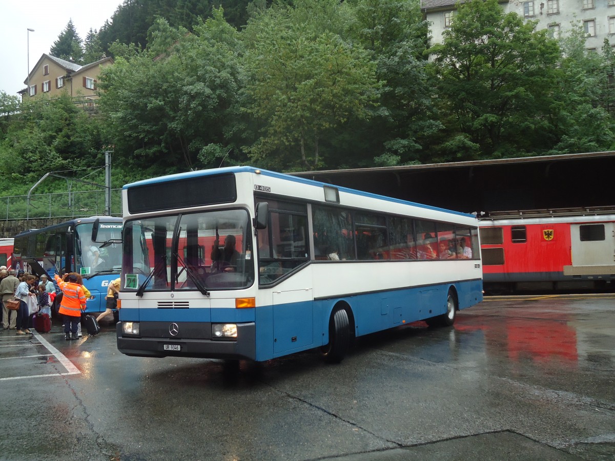 (140'399) - Meyer, Gschenen - UR 9346 - Mercedes (ex Gut, Binz Nr. 19) am 1. Juli 2012 beim Bahnhof Gschenen