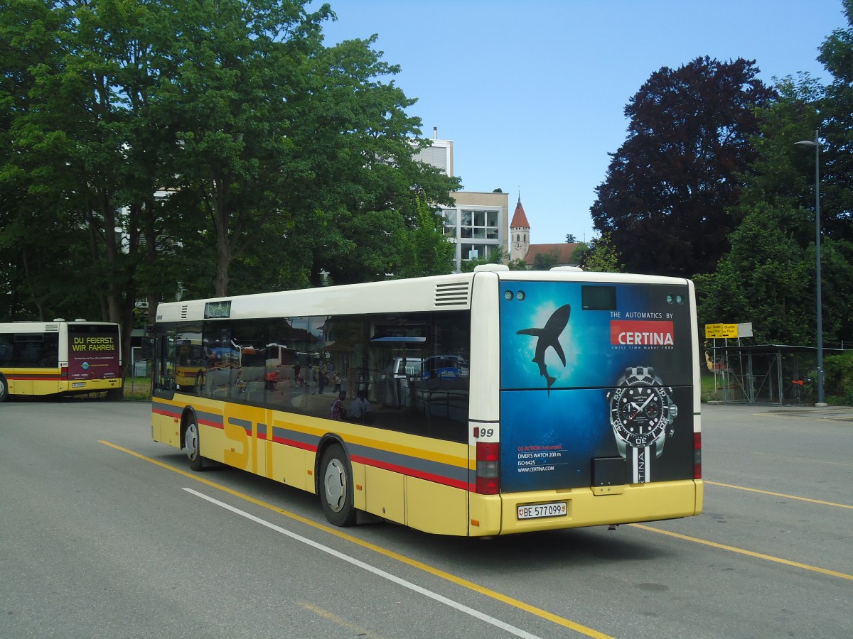 (140'438) - STI Thun - Nr. 99/BE 577'099 - MAN am 10. Juli 2012 bei der Schifflndte Thun