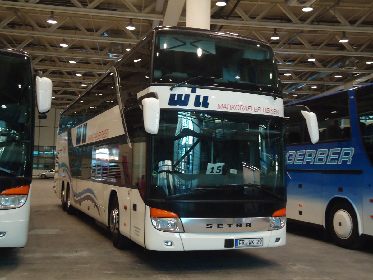 (140'507) - Aus Deutschland: Will, Mllheim - FR-WK 29 - Setra am 16. Juli 2012 in Basel, Basel Tattoo 2012