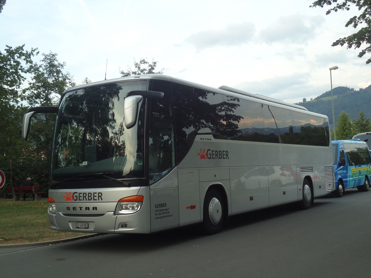 (141'028) - Gerber, Matzendorf - SO 149'883 - Setra am 4. August 2012 in Thun, Strandbad