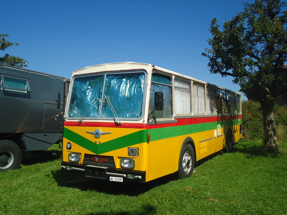 (141'154) - Wisler, Mhlau - AG 53'197 - Saurer/Hess (ex Flury, Balm) am 18. August 2012 in Affeltrangen, Kreuzegg