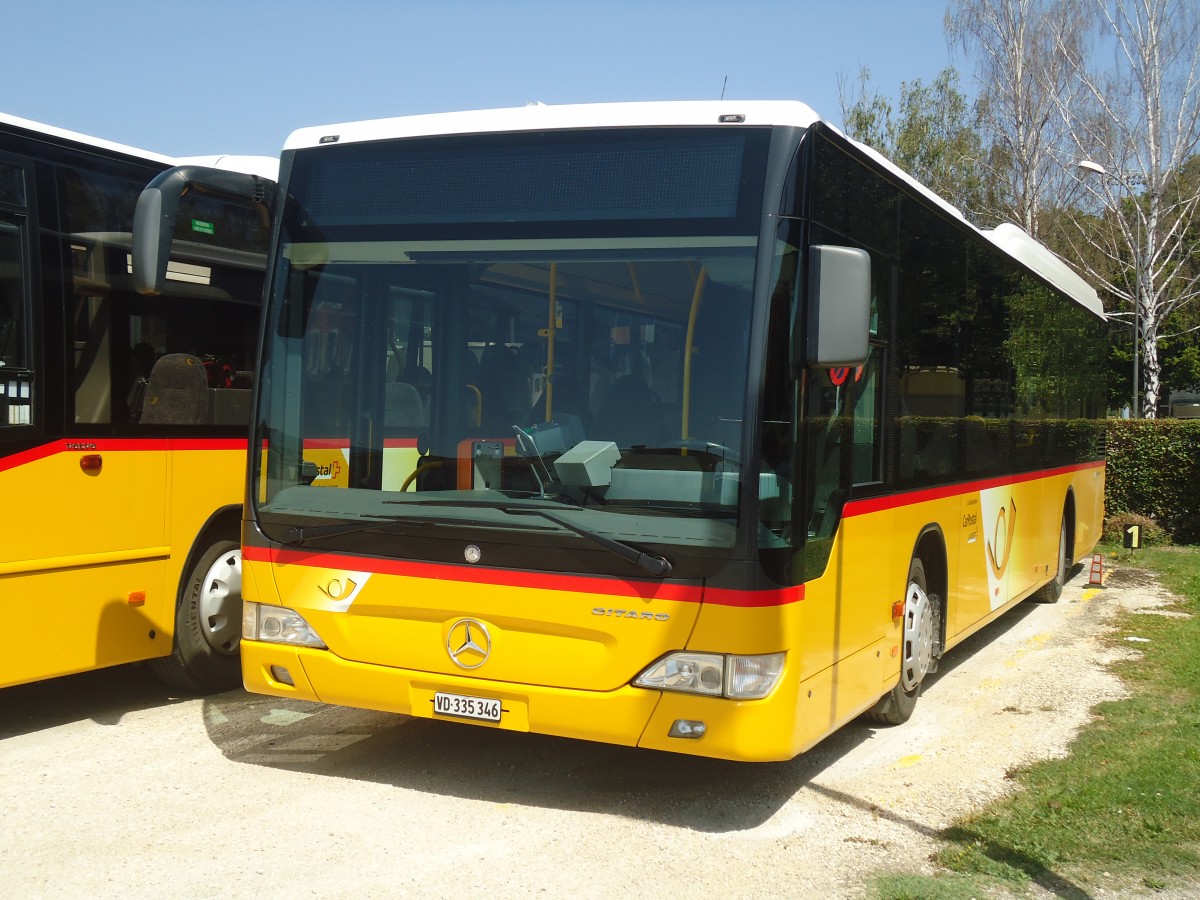 (141'329) - CarPostal Ouest - VD 335'346 - Mercedes am 19. August 2012 in Yverdon, Garage