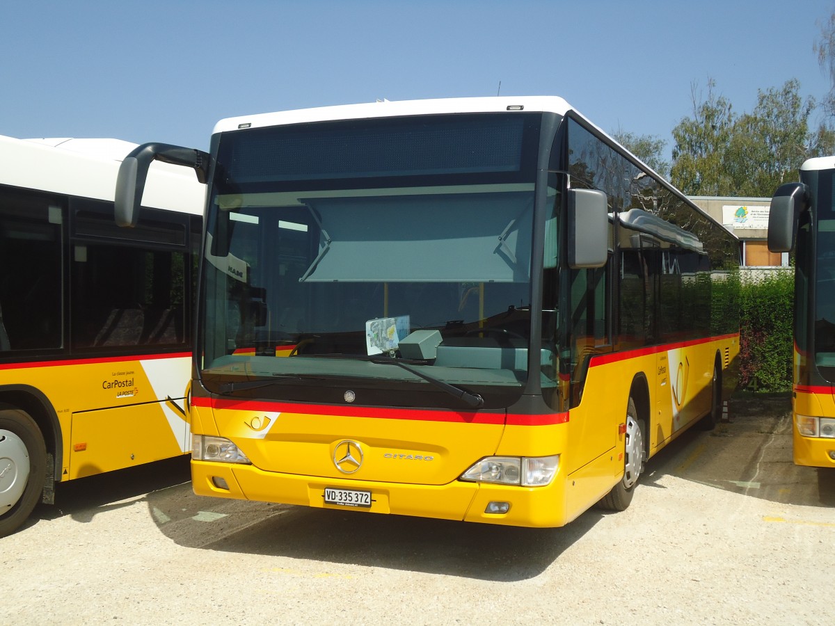 (141'332) - CarPostal Ouest - VD 335'372 - Mercedes am 19. August 2012 in Yverdon, Garage