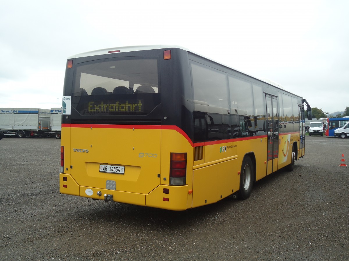 (141'492) - PostAuto Ostschweiz - AR 14'854 - Volvo am 12. September 2012 in Wil, Larag