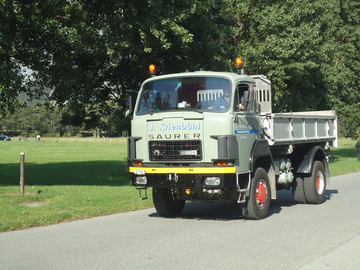 (141'634) - Krienb�hl, Sattel - SZ 5314 - Saurer am 15. September 2012 in Chur, Waffenplatz