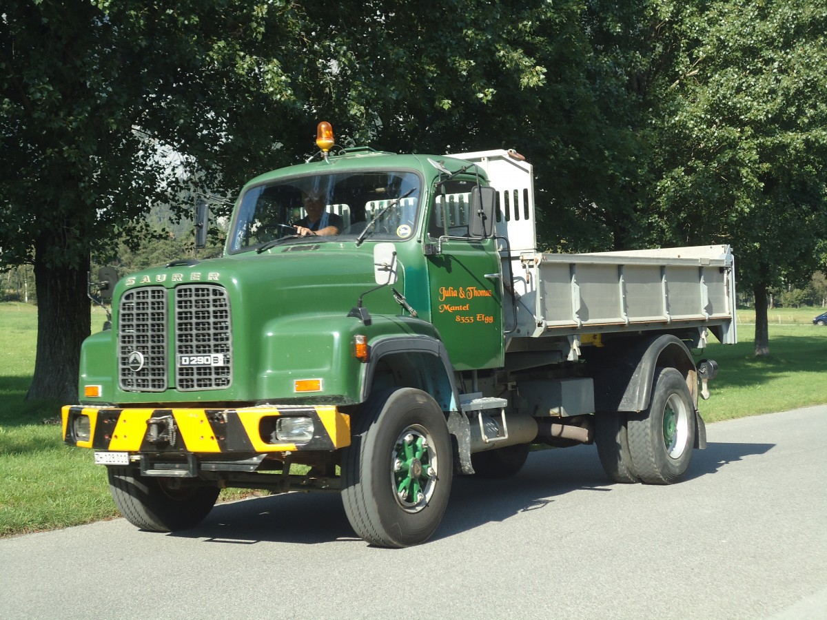 (141'721) - Mantel, Elgg - Saurer am 15. September 2012 in Chur, Waffenplatz
