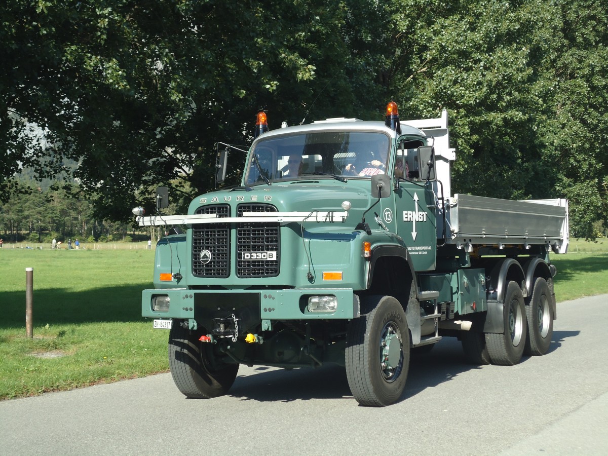(141'725) - Ernst, Z�rich - Nr. 13/ZH 84'317 - Saurer am 15. September 2012 in Chur, Waffenplatz