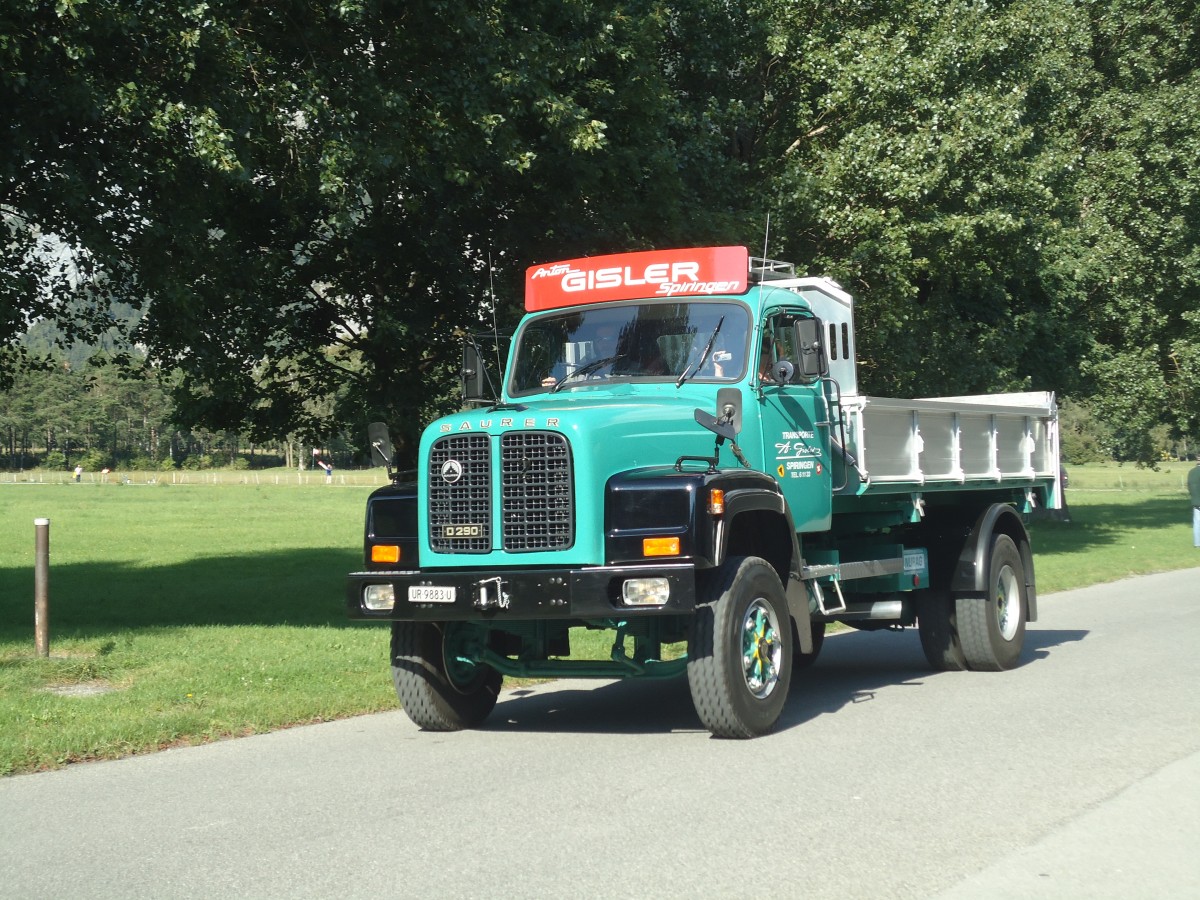 (141'741) - Gisler, Spiringen - UR 9883 U - Saurer am 15. September 2012 in Chur, Waffenplatz