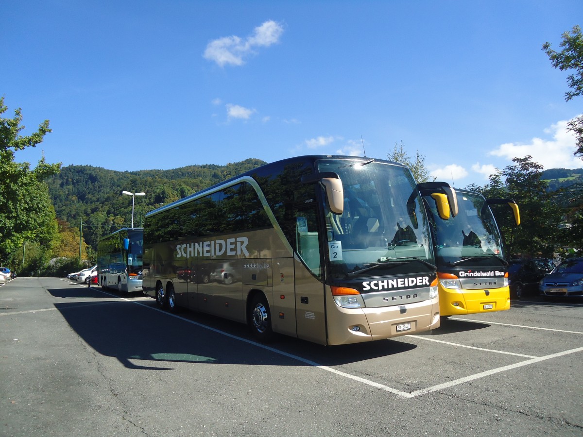 (141'804) - Schneider, Langendorf - SO 20'457 - Setra am 20. September 2012 in Thun, Seestrasse