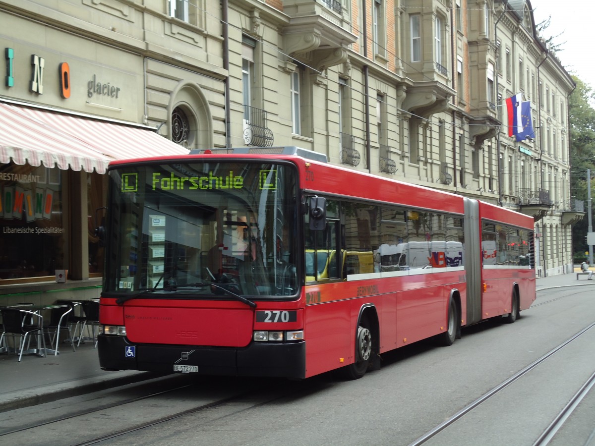 (141'920) - Bernmobil, Bern - Nr. 270/BE 572'270 - Volvo/Hess am 16. Oktober 2012 in Bern, Schwanengasse