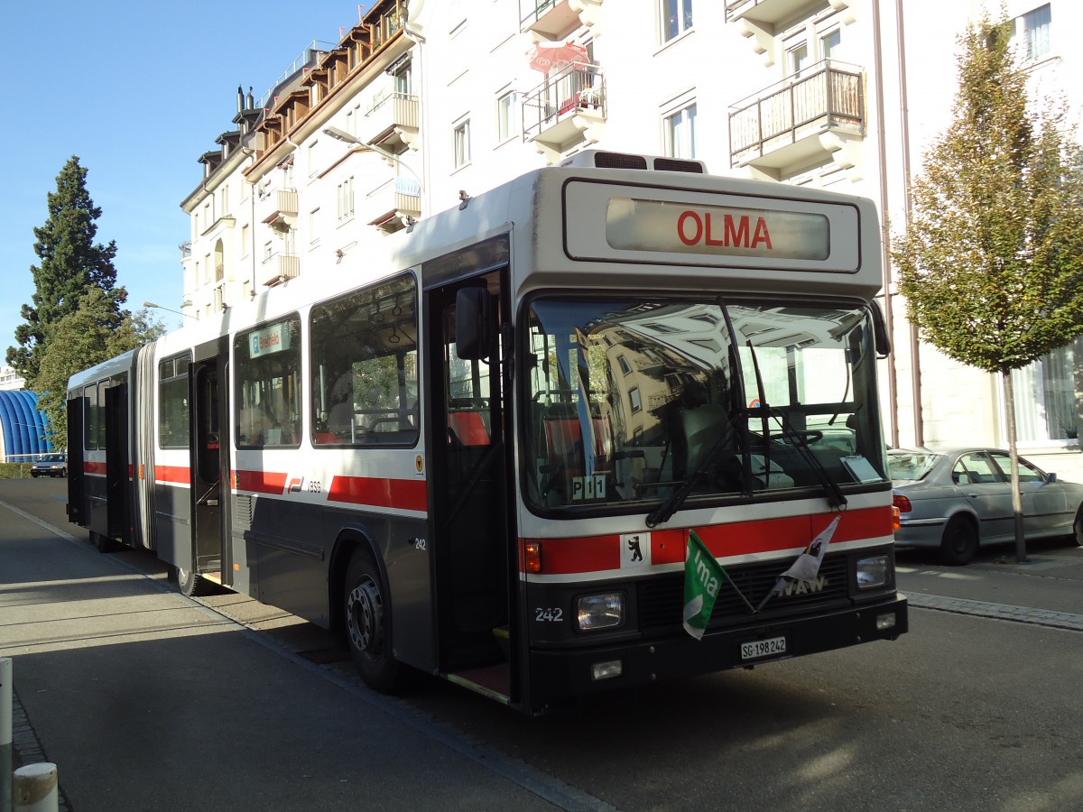 (141'939) - VBSG St. Gallen - Nr. 242/SG 198'242 - NAW/Hess am 20. Oktober 2012 in St. Gallen, OLMA