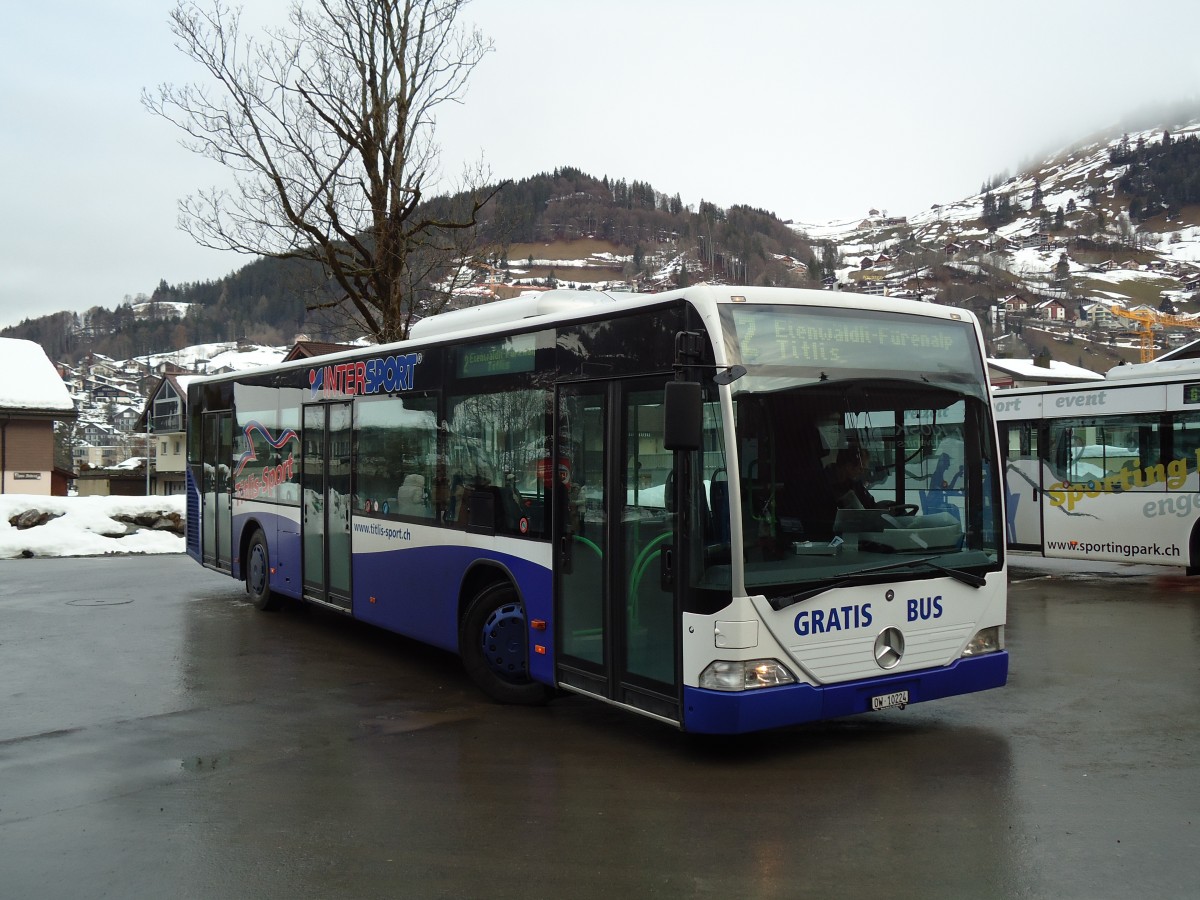 (142'936) - EAB Engelberg - Nr. 2/OW 10'224 - Mercedes (ex Nr. 6; ex TPL Lugano Nr. 11) am 5. Januar 2013 in Engelberg, Titlisbahnen