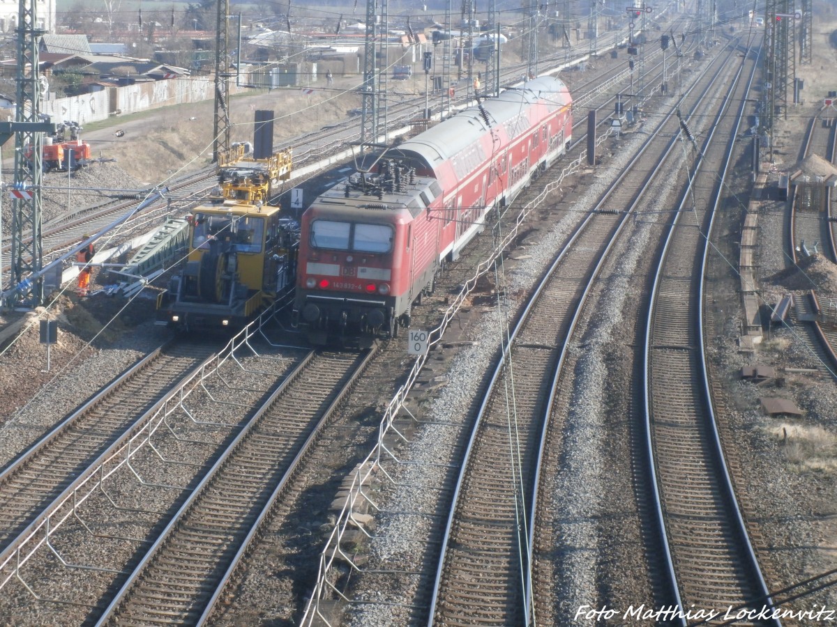 143 832 unterwegs nach Bitterfeld am 18.3.15