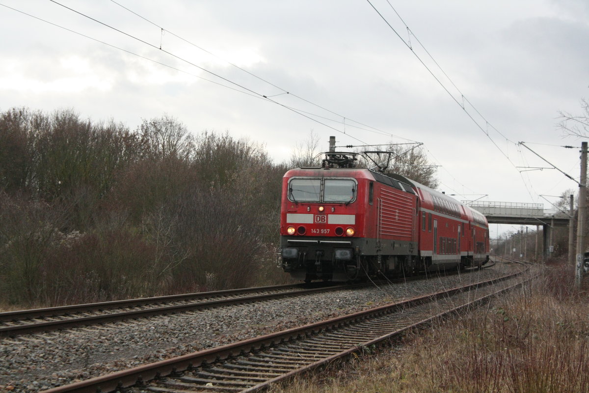 143 957 zwischen Angersdorf und Halle-Zscherbener Strae am 13.1.21