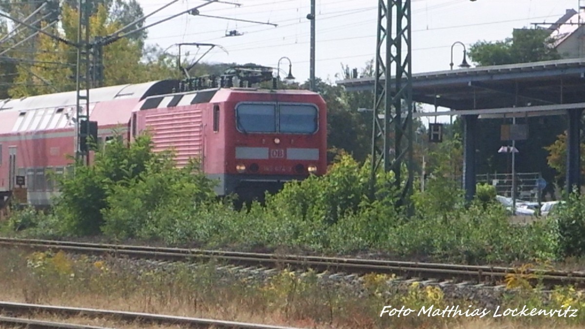 143 XXX bei der Einfahrt in den Bahnhof Delitzsch unt Bf am 18.9.15