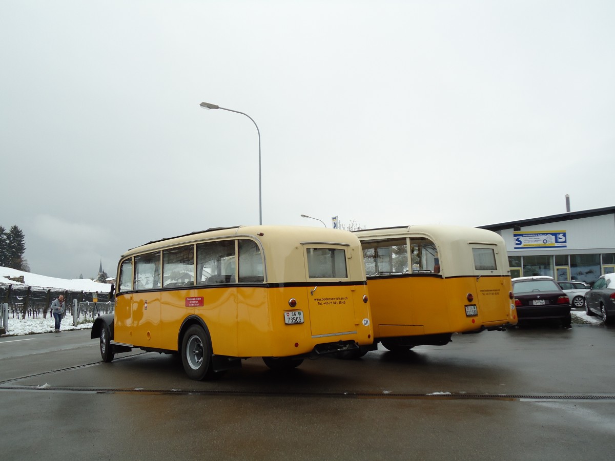 (143'694) - Baumgartner, Horn - Nr. 1/SG 73'505 - Berna/Hess (ex Chiesa, Monusio) am 20. April 2013 in Goldach, Garage Schwizer