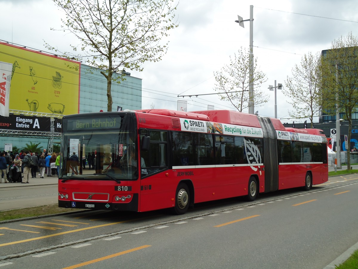 (144'050) - Bernmobil, Bern - Nr. 810/BE 612'810 - Volvo am 11. Mai 2013 in Bern, Guisanplatz