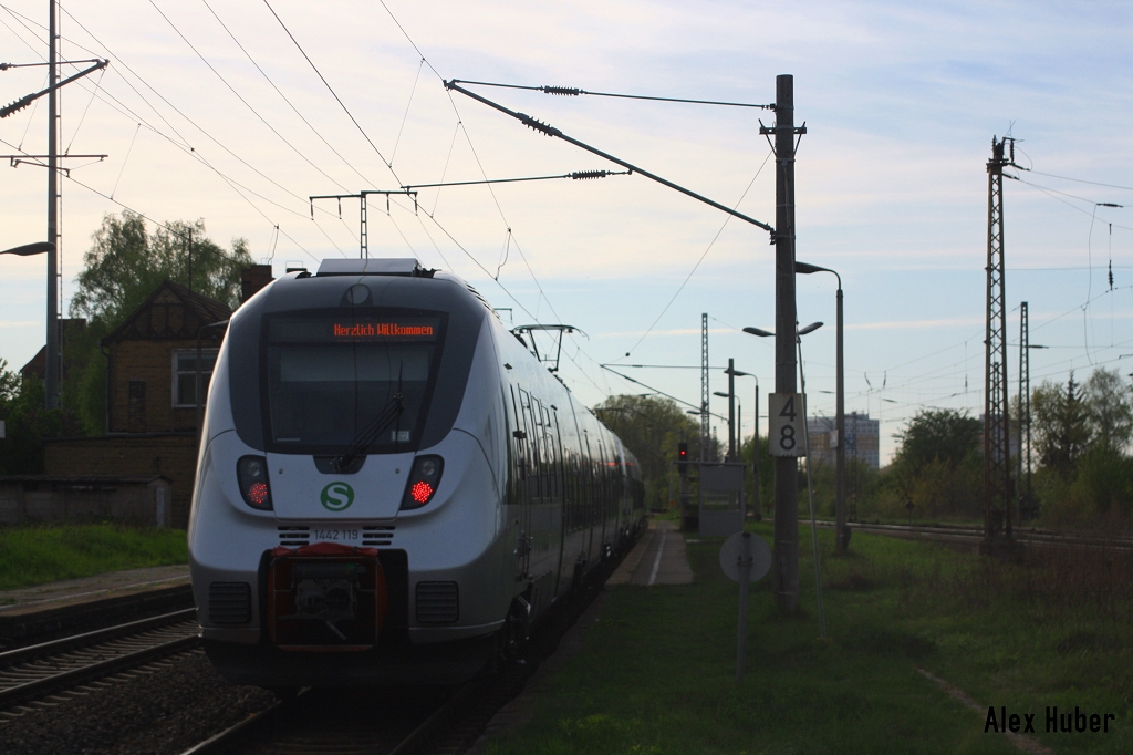 1442 119 am Bf Leipzig-Thekla.