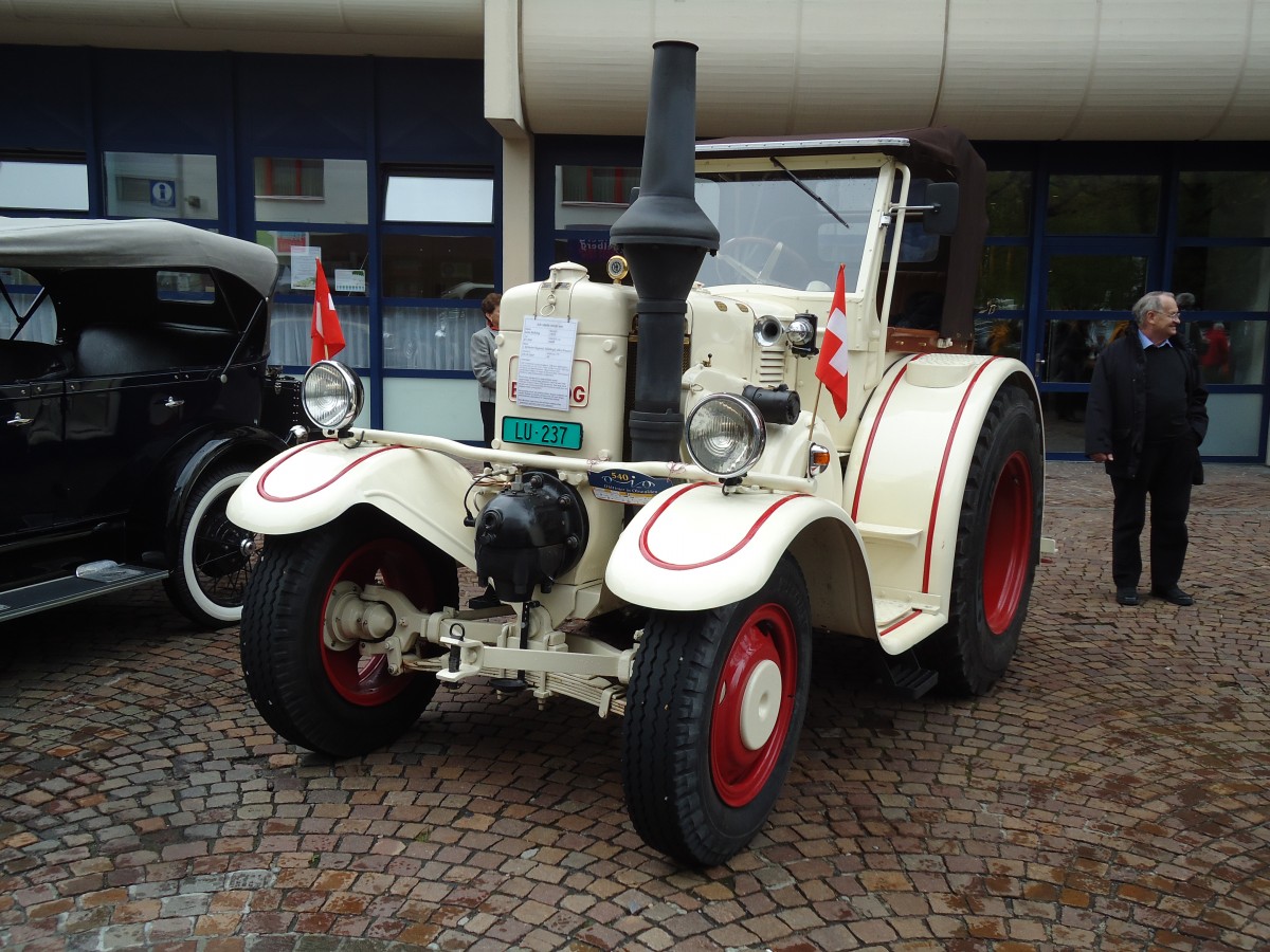 (144'333) - Lanz Bulldog - LU 237 - am 19. Mai 2013 in Engelberg, OiO