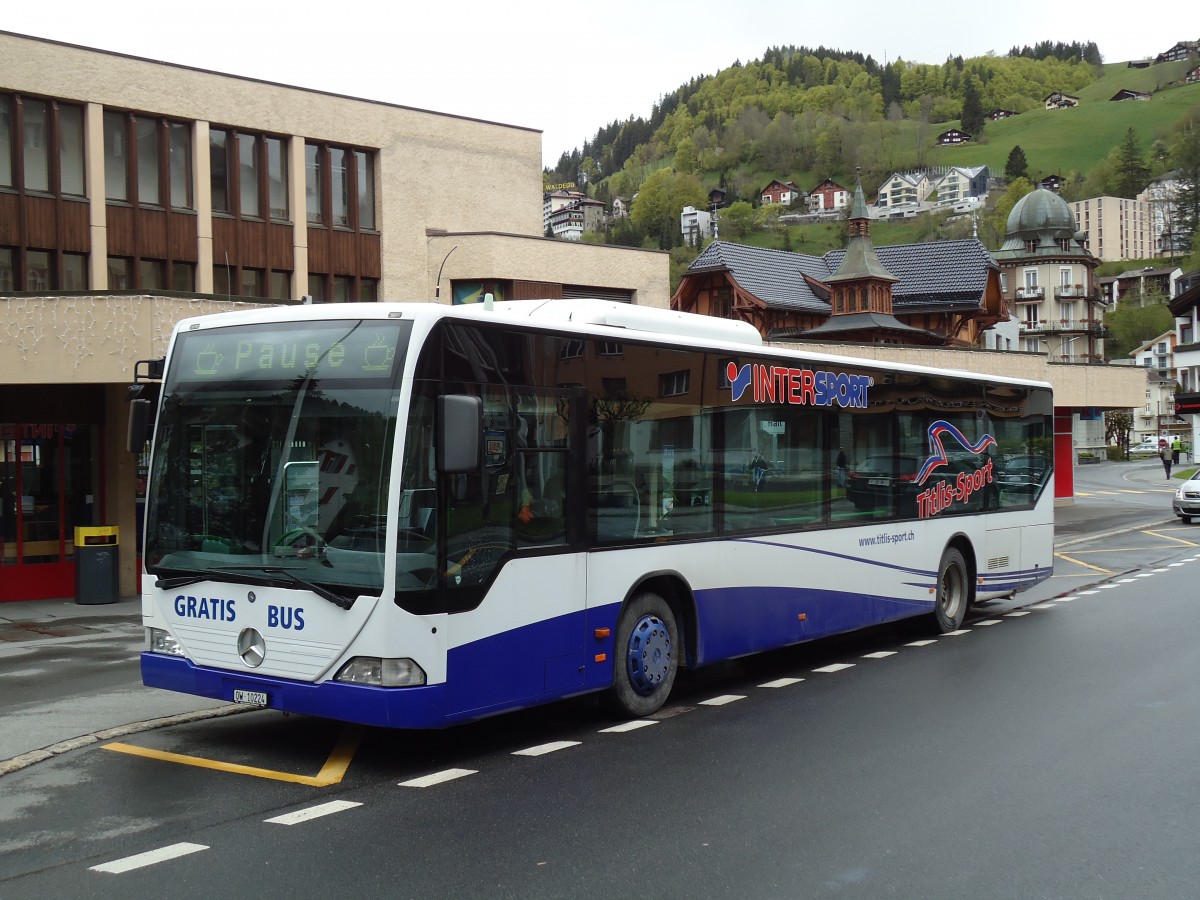 (144'344) - EAB Engelberg - Nr. 2/OW 10'224 - Mercedes (ex Nr. 6; ex TPL Lugano Nr. 11) am 19. Mai 2013 beim Bahnhof Engelberg