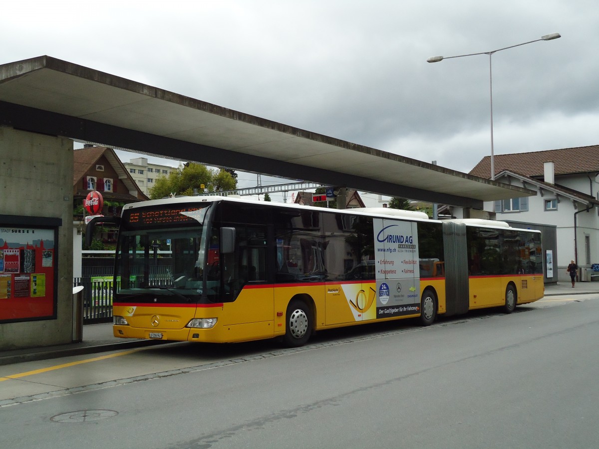 (144'923) - Hfliger, Sursee - Nr. 7/LU 206'947 - Mercedes am 10. Juni 2013 beim Bahnhof Sursee