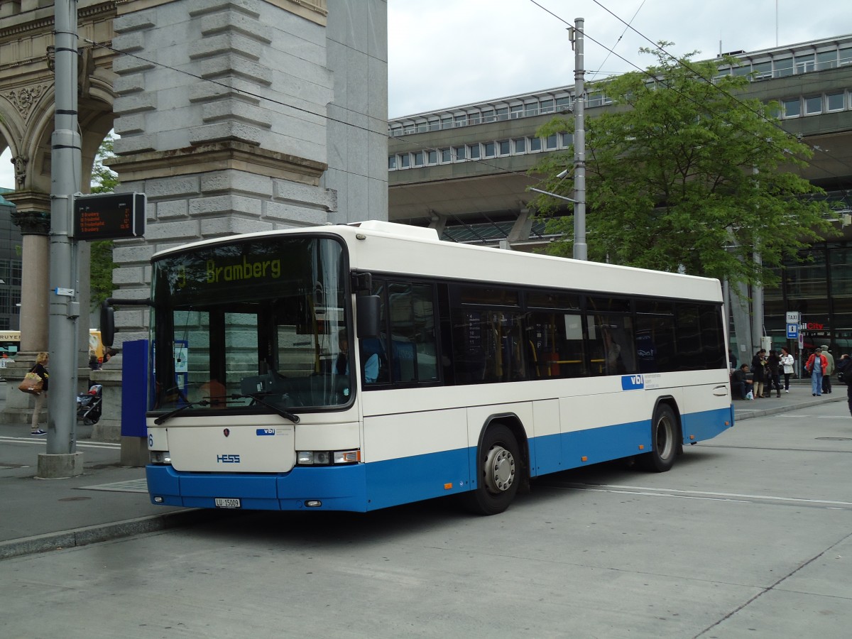 (144'952) - VBL Luzern - Nr. 616/LU 15'009 - Scania/Hess am 10. Juni 2013 beim Bahnhof Luzern