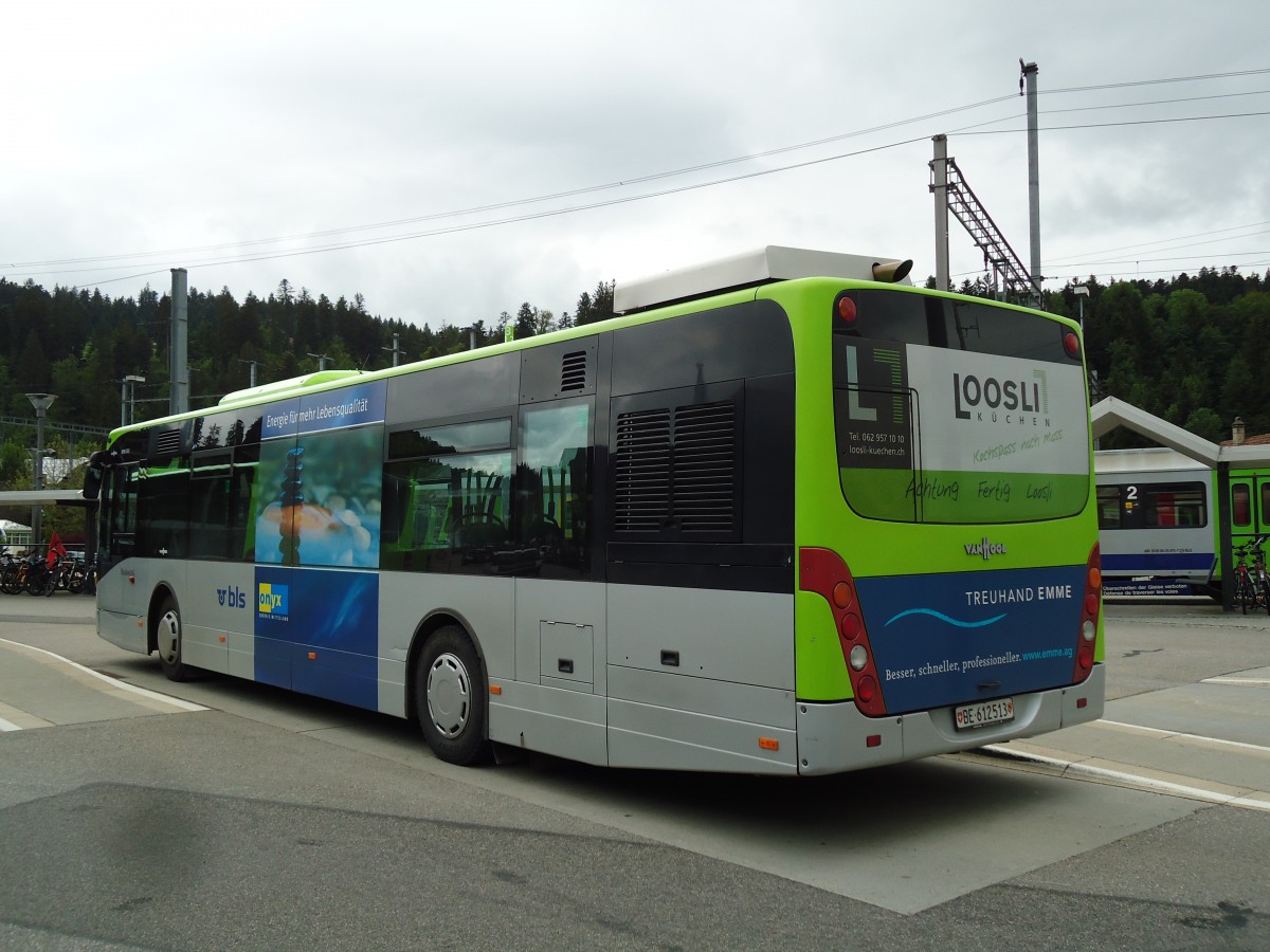 (144'978) - Busland, Burgdorf - Nr. 17/BE 612'513 - Van Hool am 10. Juni 2013 beim Bahnhof Langnau