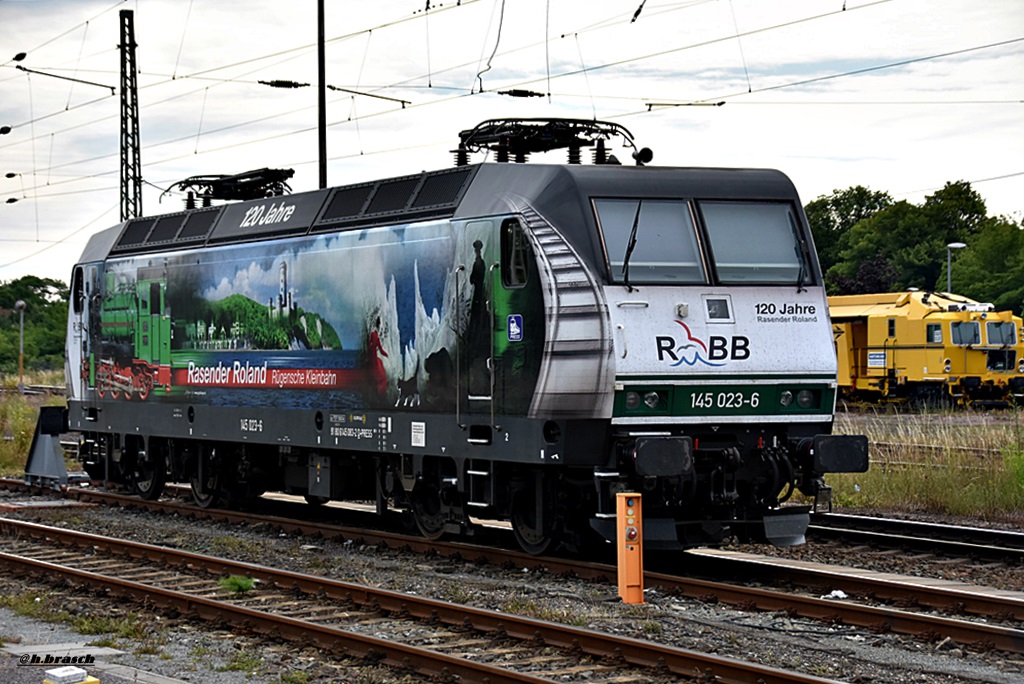 145 023-6 war abgestellt am bf stendal,22.06.16