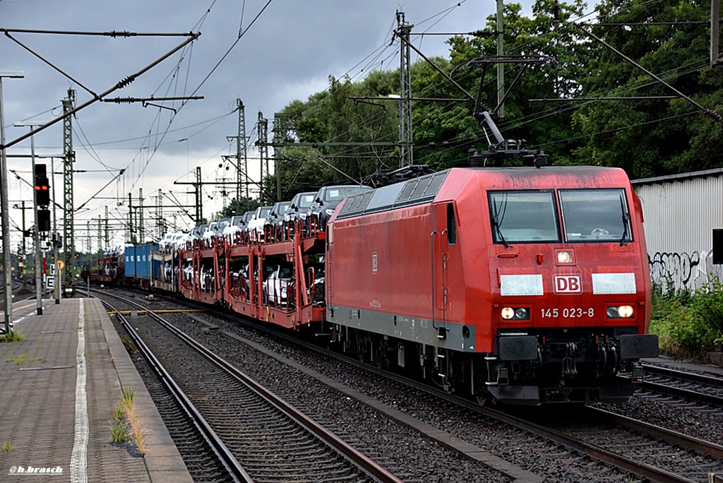 145 023-8 zog einen mischer durch hh-harburg,05.08.16